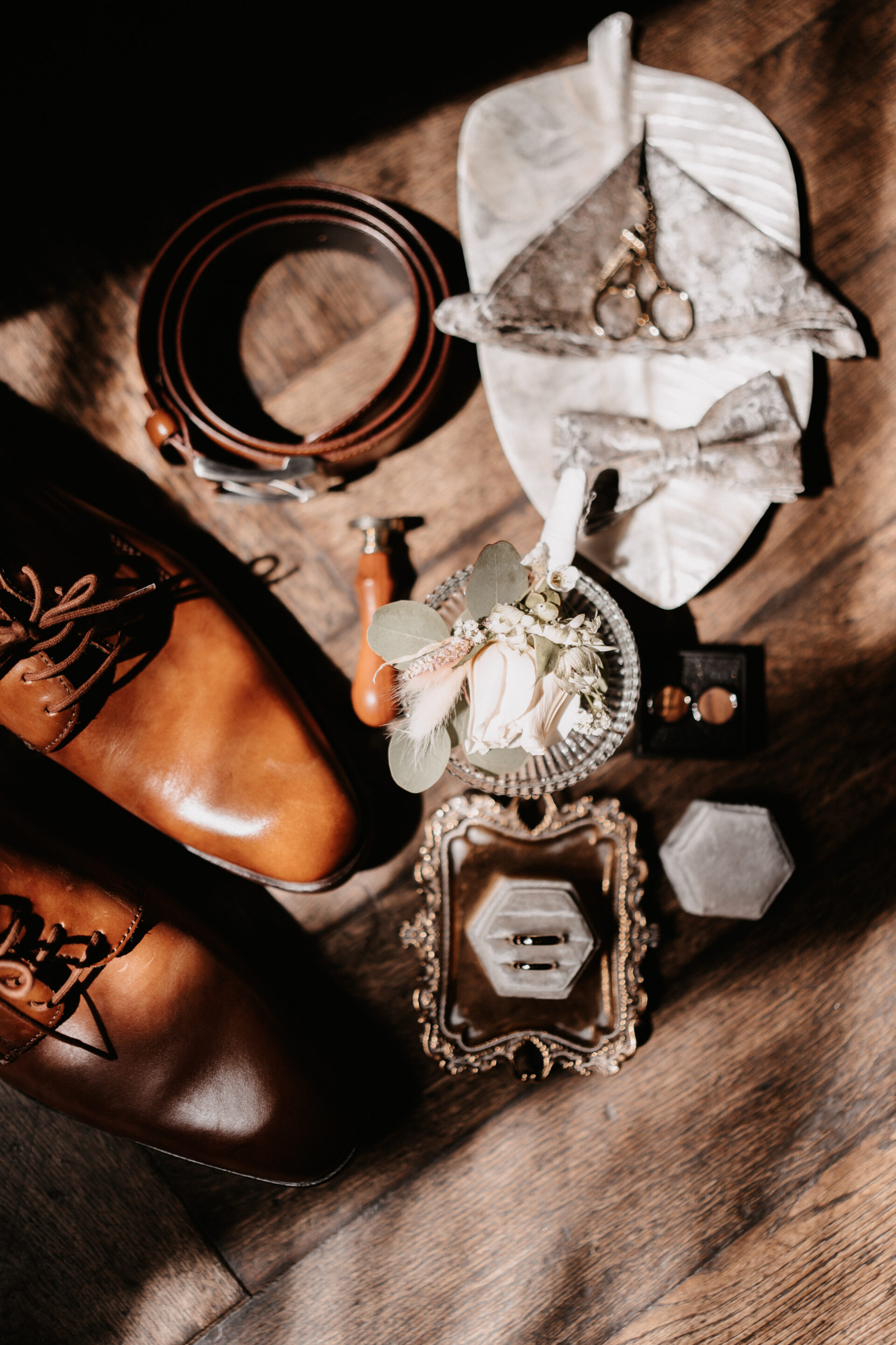 flatlay detail Bräutigam 