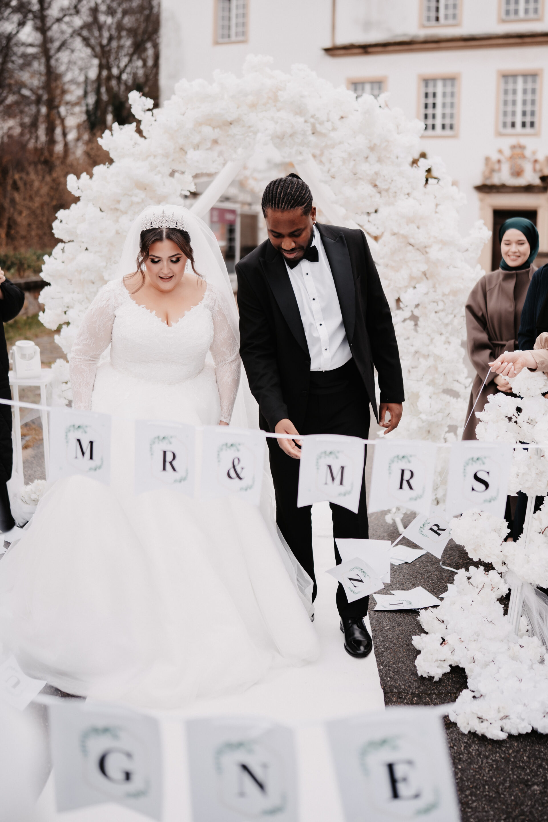 getting ready braut Burg Bergerhausen