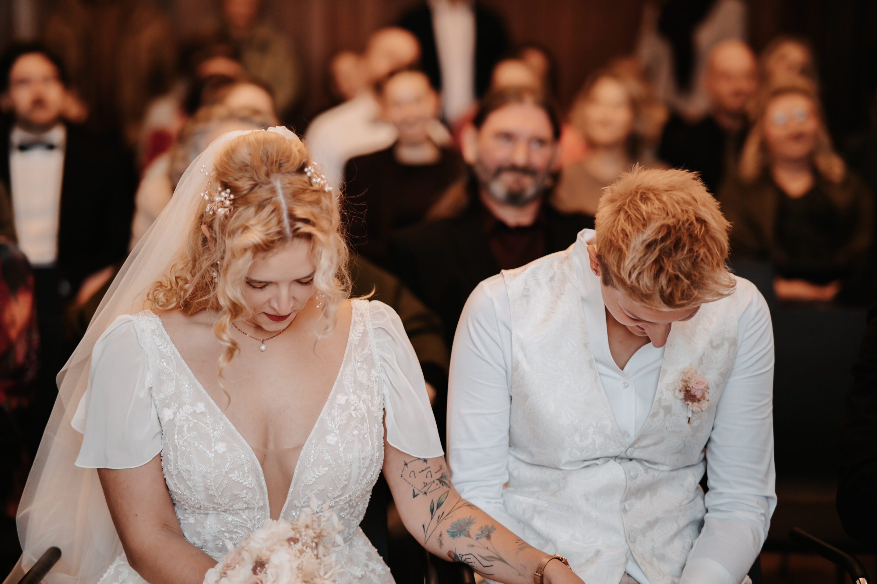 Hochzeitsringe in Schatulle 