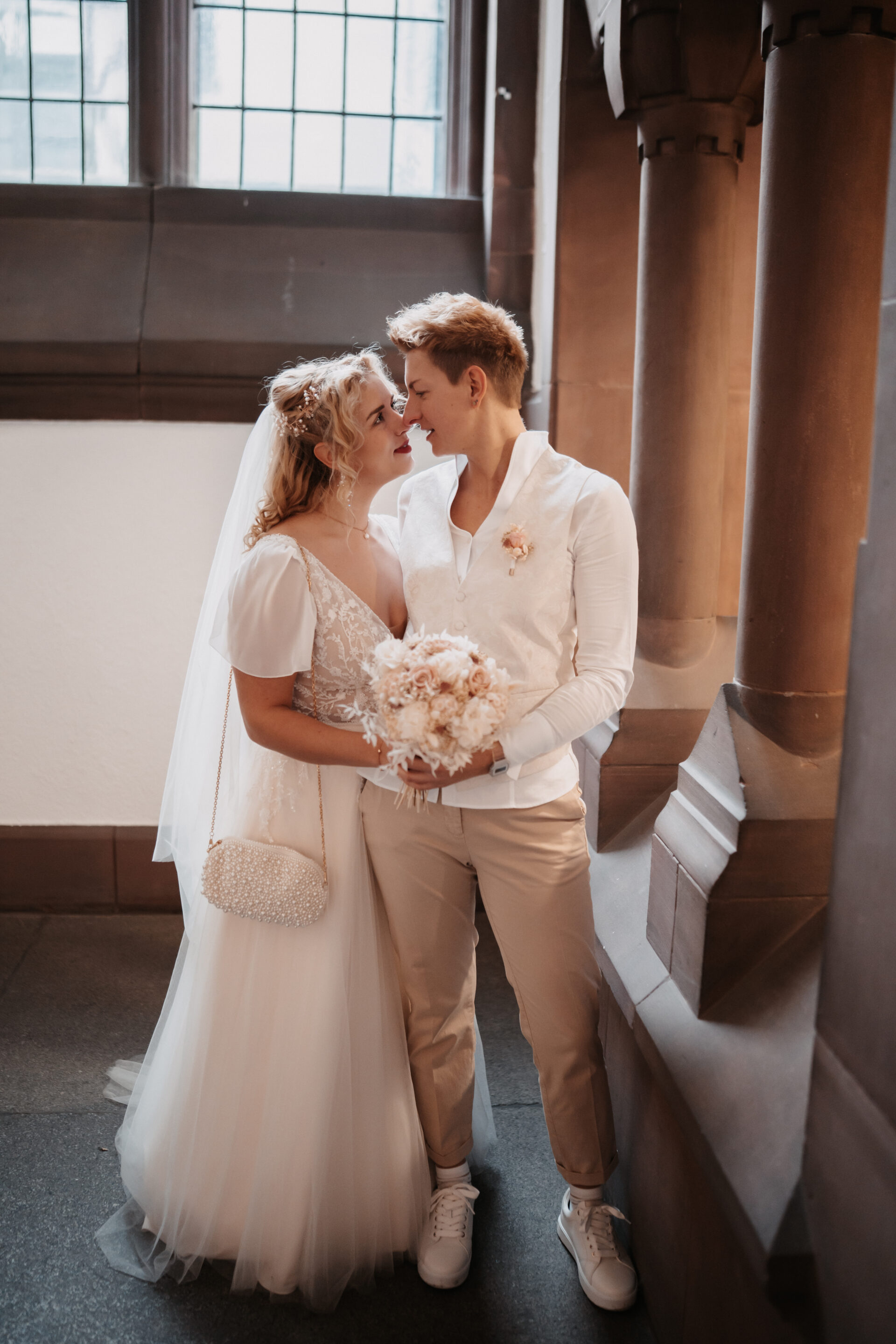 getting ready braut Burg Bergerhausen